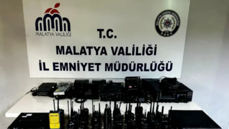 Malatya'da emniyet frekanslarını dinleyen 6 şüpheli yakalandı