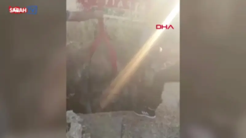 Mardin'de foseptik çukuruna düşen inek itfaiye ekiplerince kurtarıldı