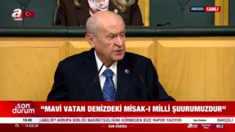MHP lideri Bahçeli: Türk yargısı Brüksel raporuna göre karar vermez