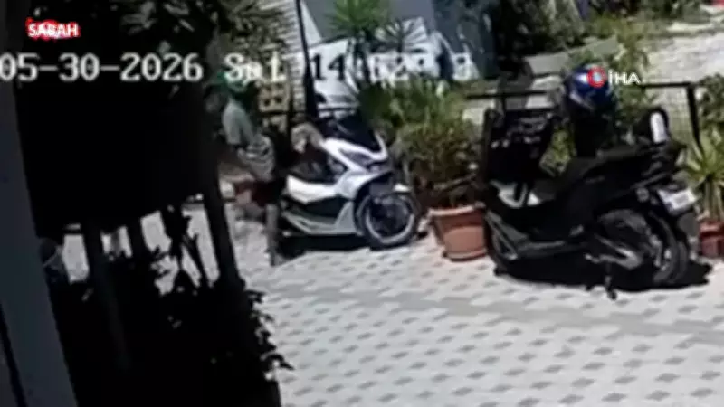 Muğla'da motosiklet hırsızlığı güvenlik kamerasına yansıdı