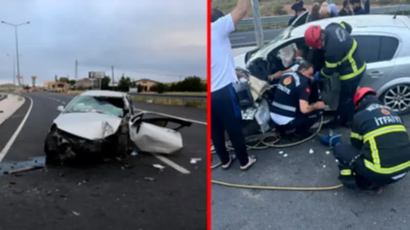 Nevşehir'de feci kaza: Kontrolden çıkan otomobil direğe çarptı, 1 çocuk öldü