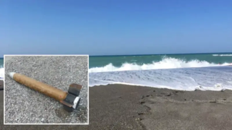 Samsun Bafra Sahilinde Şüpheli Cisim Kontrollü Patlatıldı