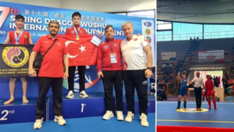 Serkan Doruk İtalya'da Wushu Kung Fu Şampiyonu Oldu