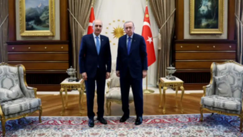 Son dakika: Cumhurbaşkanı Erdoğan, TBMM Başkanı Kurtulmuş'u Beştepe'de kabul etti