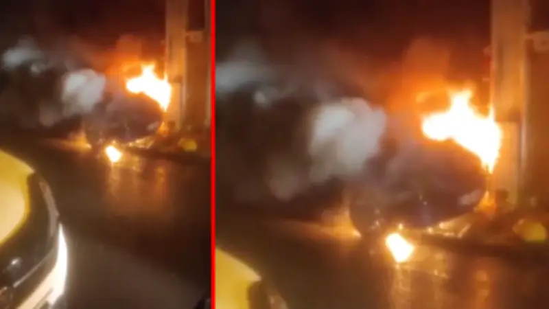 İstanbul Fatih'te Otomobil Alevlere Teslim Oldu: Kundaklama İddiası