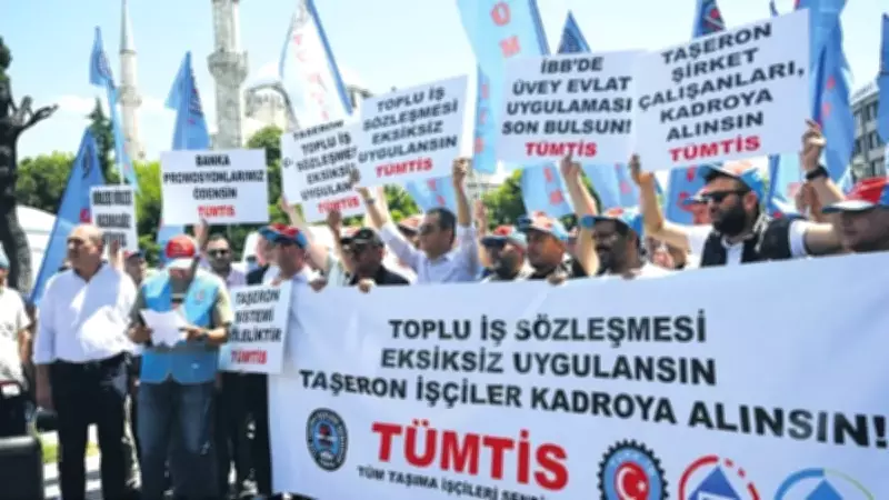 Taşeron İşçilerden İBB'ye Sert Protesto: Üvey Evlat Muamelesi