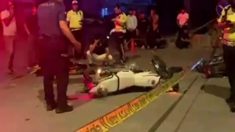 Tarsus'ta iki motosiklet kafa kafaya çarpıştı: 1 ölü, 1 yaralı