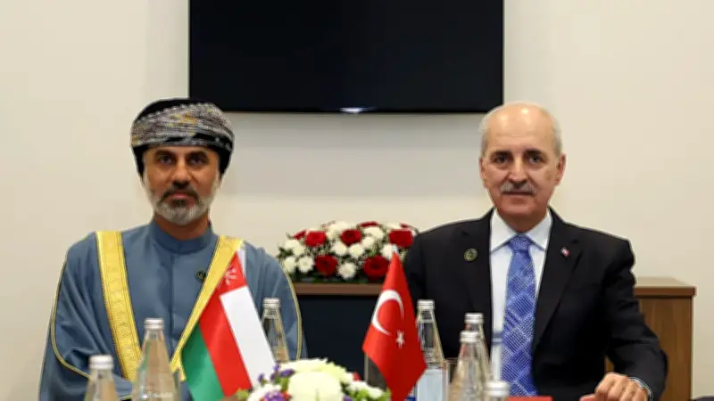 TBMM Başkanı Kurtulmuş, Umman Meclis Başkanı Al Maawali ile Bakü'de Görüştü