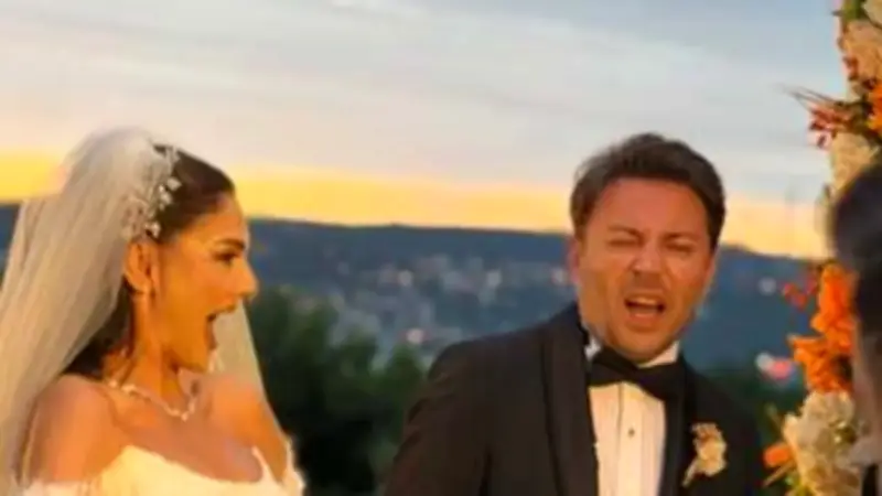 Tolga Güleç ve Öykü Cengiz Evlendi! Düğünden İlk Kareler