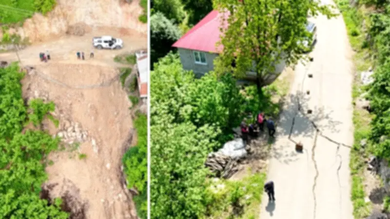 Trabzon'da 21 Ev Heyelan Nedeniyle Boşaltıldı