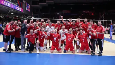 A Milli Erkek Voleybol Takımı Fransa'yı 3-0 Mağlup Etti