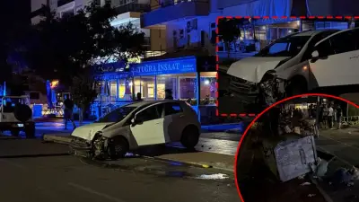 Antalya Gazipaşa'da Otomobil Kontrolden Çıktı: Sürücü Kaçtı