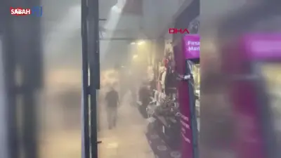 Fatih Kapalıçarşı'da trafo yangını paniğe neden oldu