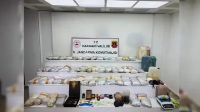 Hakkari'de 626 kilogram uyuşturucu ele geçirildi, 4 şüpheli tutuklandı