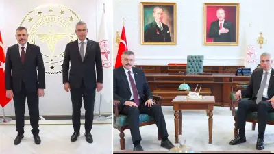 İçişleri Bakanı Çiftçi, Sağlık Bakanı Memişoğlu'nu Ziyaret Etti