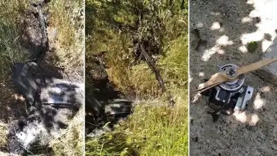 Kastamonu'da Cide'de Evin Bahçesine 200 Kiloluk İHA Düştü