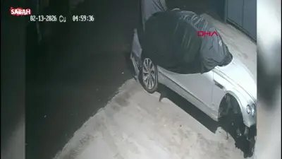 Lüks otomobilin 400 bin liralık altın amblemini çaldı: 'Şüpheliyle aynı kıyafeti giymişiz'