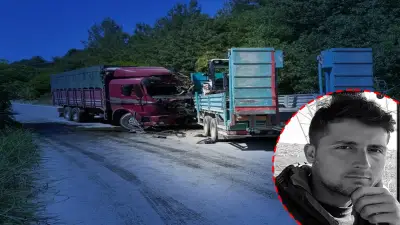 Manisa'da iki kamyon çarpıştı: 2 sürücü öldü, 1 yaralı