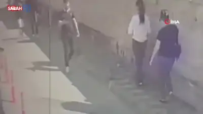 Mersin'de 250 bin dolarlık çanta gaspı kamerada: Yüzüne sprey sıktılar