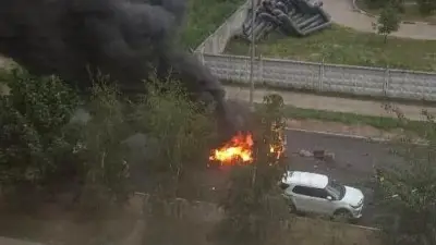 Moskova'da Hareket Halindeki Araç İnfila Etti: Sürücü Öldü