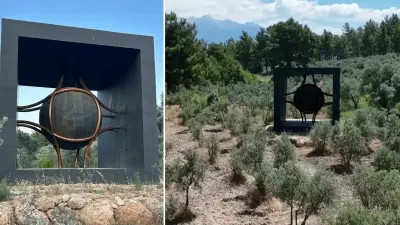 Seydikemer'deki Dev Yapının Sırrı: 'Tensio' Sanat Eseri Çıktı