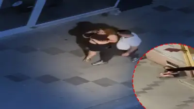 Silivri'de sokak ortasında kadına zorla götürme girişimi kamerada