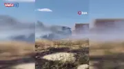 Şanlıurfa'da Balya Yüklü Tırda Yangın: Maddi Hasar