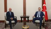 Dışişleri Bakanı Hakan Fidan, ABD'li Büyükelçi Tom Barrack'ı Kabul Etti