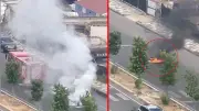 Diyarbakır’da Seyir Halindeki Motosiklet Alev Topuna Döndü