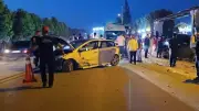Düzce'de düğün salonu önünde kaza: 4 yaralı