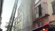 Fatih'te 5 katlı iş hanında yangın: 1 yaralı