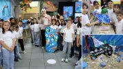 Öğrencilerden geri dönüşümle deniz canlıları sergisi
