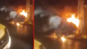 İstanbul Fatih'te Otomobil Alevlere Teslim Oldu: Kundaklama İddiası