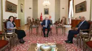 TBMM Başkanı Kurtulmuş, DEM Parti İmralı Heyeti'ni kabul etti