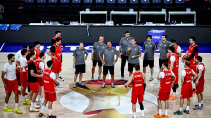 A Milli Erkek Basketbol Takımı, İsviçre Maçı Hazırlıklarını Sürdürüyor