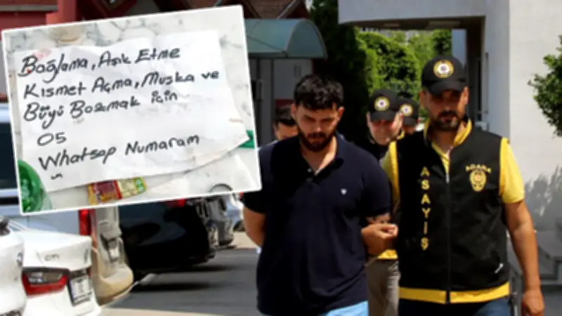 Adana'da 15 Bin TL'lik Muska ve Büyü Şebekesi Çökertildi