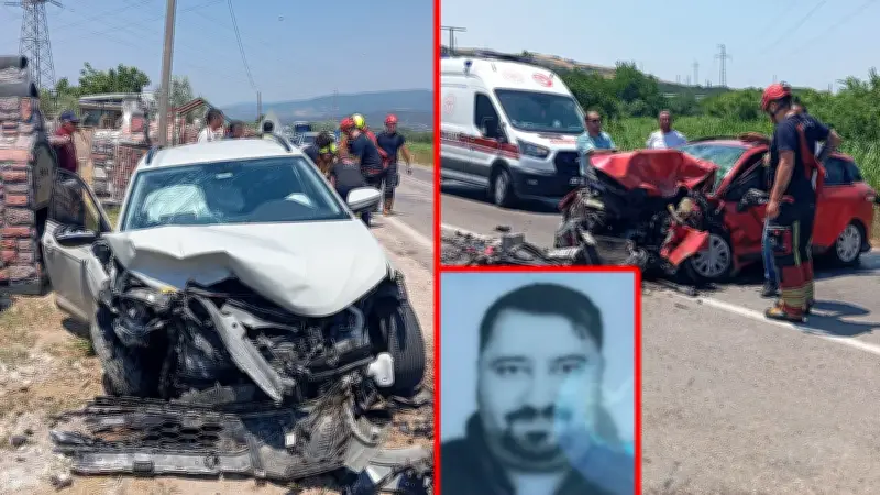 Balıkesir Erdek'te Zincirleme Kaza: 1 Ölü, 2 Yaralı