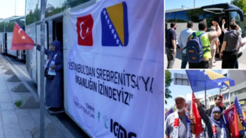 IGMG Türkiye'den Srebrenitsa İçin Yürüyüş ve Uğurlama Töreni