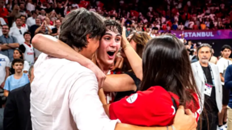 Ömer Kutluay U17 Milli Takımı'nı yarı finale taşıdı, İbrahim Kutluay'ın sevinci olay oldu