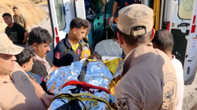 Şırnak Cizre'de anız yangınında çoban ağır yaralı kurtarıldı