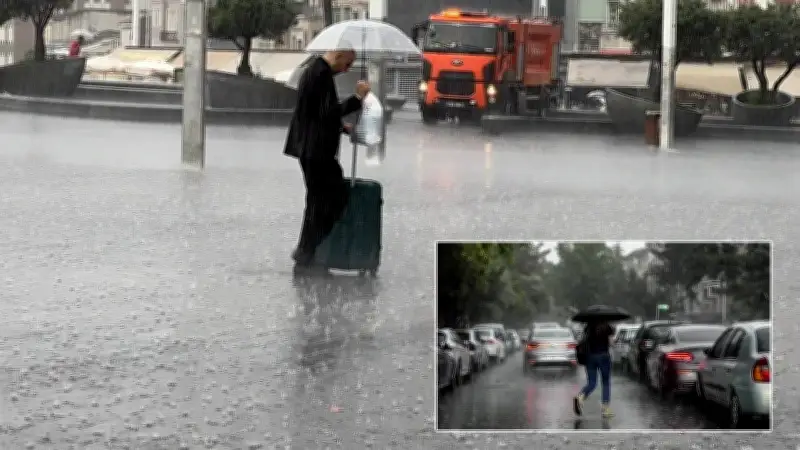 İstanbul'da Beklenen Sağanak Başladı: Akşam 20.00'ye Kadar Sürecek