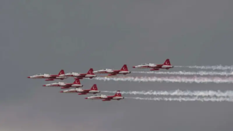Türk Yıldızları Ankara'da 36. NATO Zirvesi İçin Son Prova Uçuşunu Yaptı