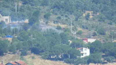 Balıkesir Ayvalık Cunda Adası'nda Orman Yangını: 1 Dönüm Zarar