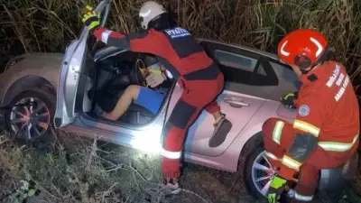 Dalaman'da Otomobil Sulama Kanalına Uçtu, Sürücü Kurtarıldı