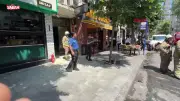 Arnavutköy'de gençler arasındaki kavga kamerada: Demirli saldırı anı